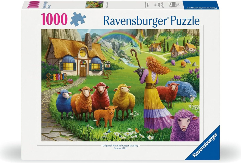 Ravensburger puzzle Barevná vlna 1000 dílků