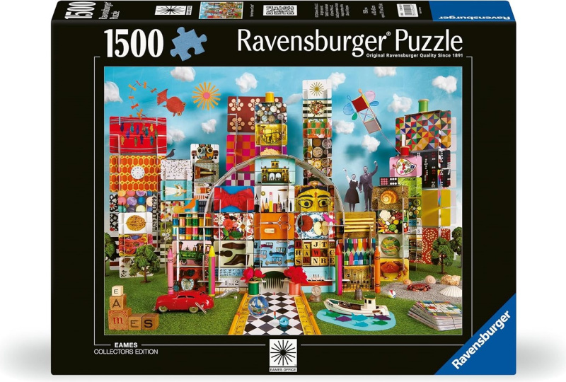 Puzzle Ravensburger 1500 dílků Eames: House of Cards Fantasy