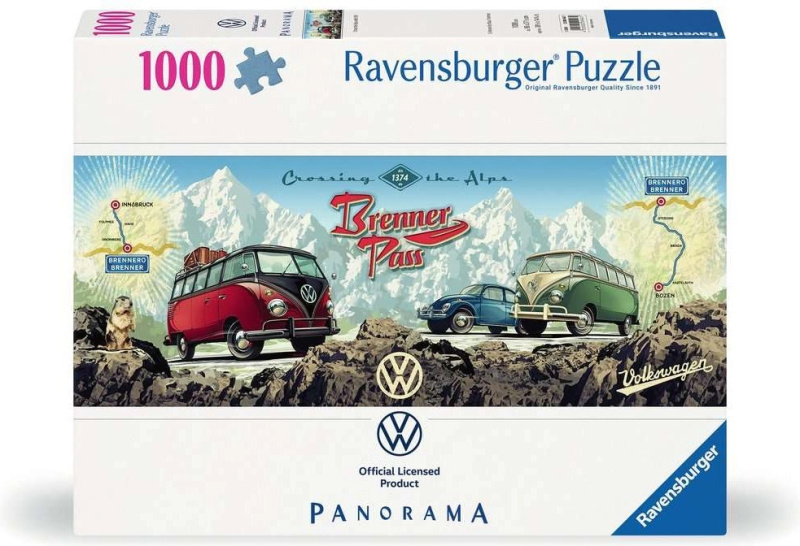 Ravensburger Přes Alpy s VW 1000 dílků