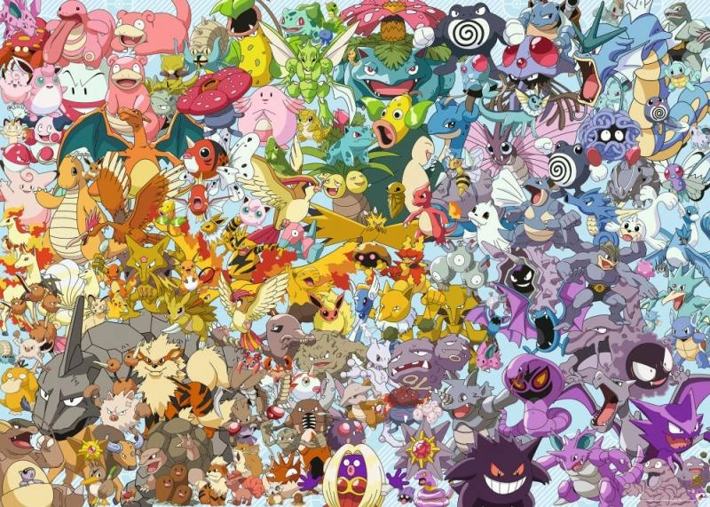 Ravensburger Challenge Puzzle: Pokémon 1000 dílků