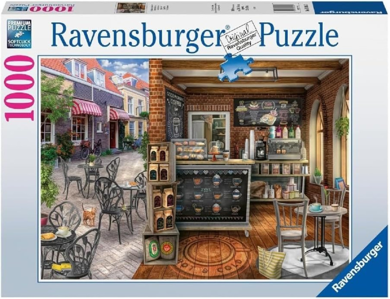 Puzzle Ravensburger 1000 dílků Malebná kavárna