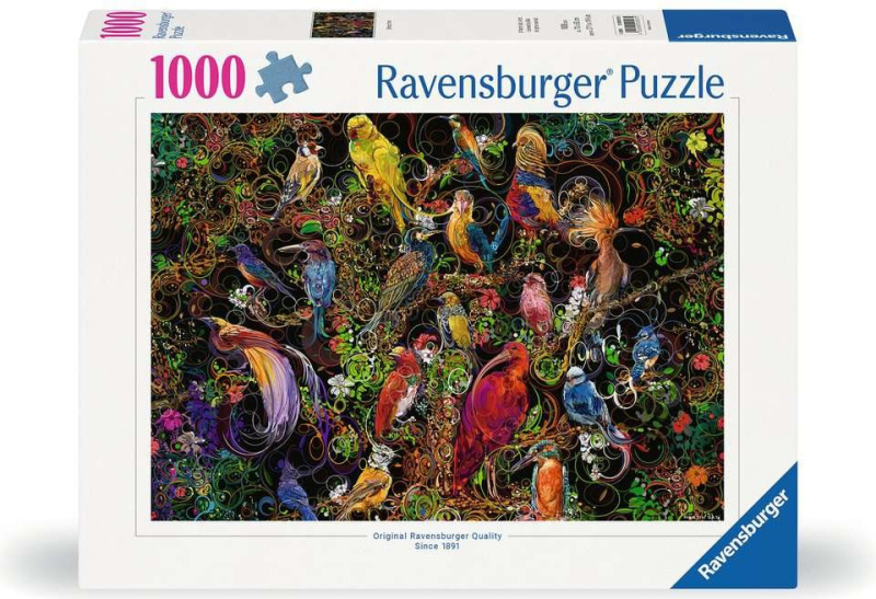Puzzle Ravensburger 1000 dílků Umělečtí ptáci