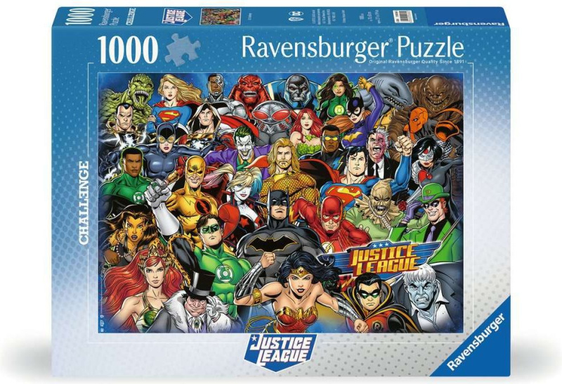 RAVENSBURGER Puzzle Challenge: Liga Spravedlnosti 1000 dílků
