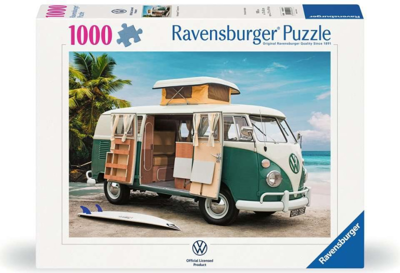 Ravensburger Puzzle, 1 000 dílků (Volkswagen T1 Camper Van)