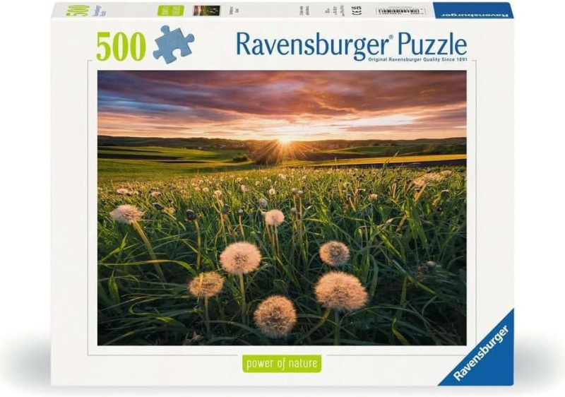 Pampelišky při západu slunce puzzle