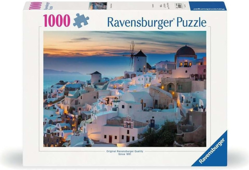 Ravensburger Puzzle, 1 000 dílků (Večer na Santorini)