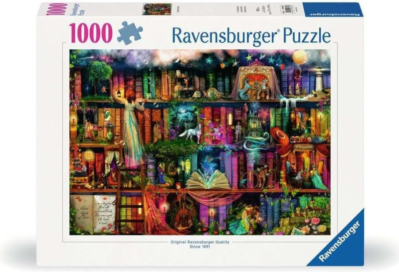Puzzle Ravensburger 1000 dílků Kouzelná hodinka v říši pohádek