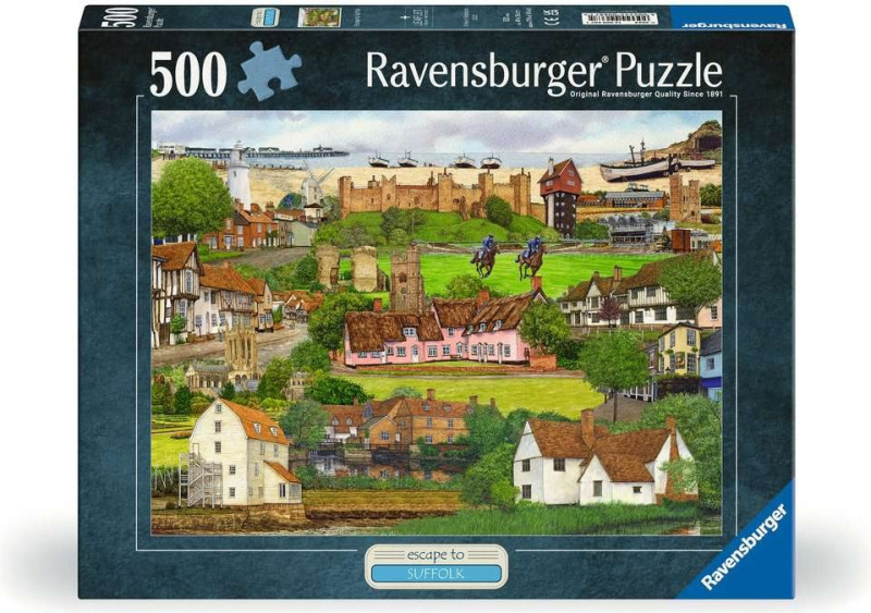 Puzzle Ravensburger 500 dílků Útěk do Suffolku