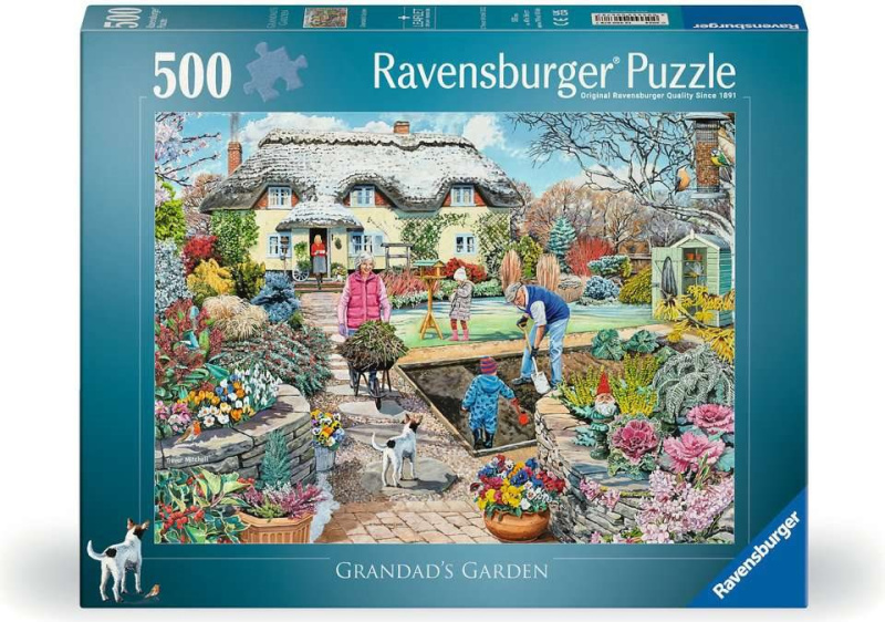 Puzzle Ravensburger 500 dílků Dědečkova zahrada