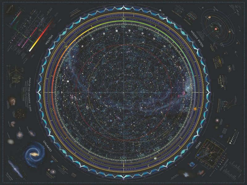 Ravensburger Mapa vesmíru 1500 dílků