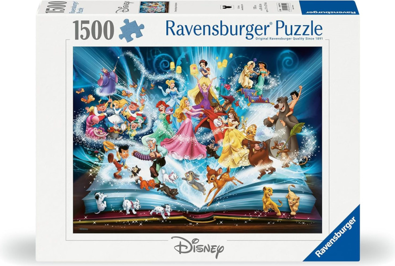 Puzzle Ravensburger 1500 dílků Disneyho kniha příběhů