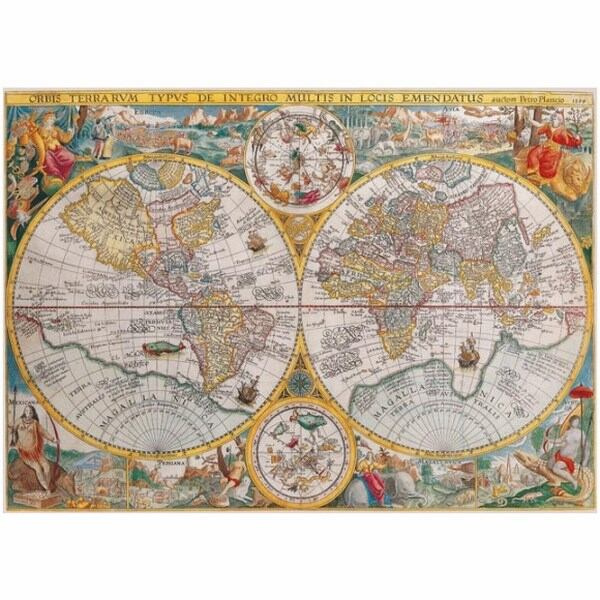Puzzle historická mapa světa 1500 dílků