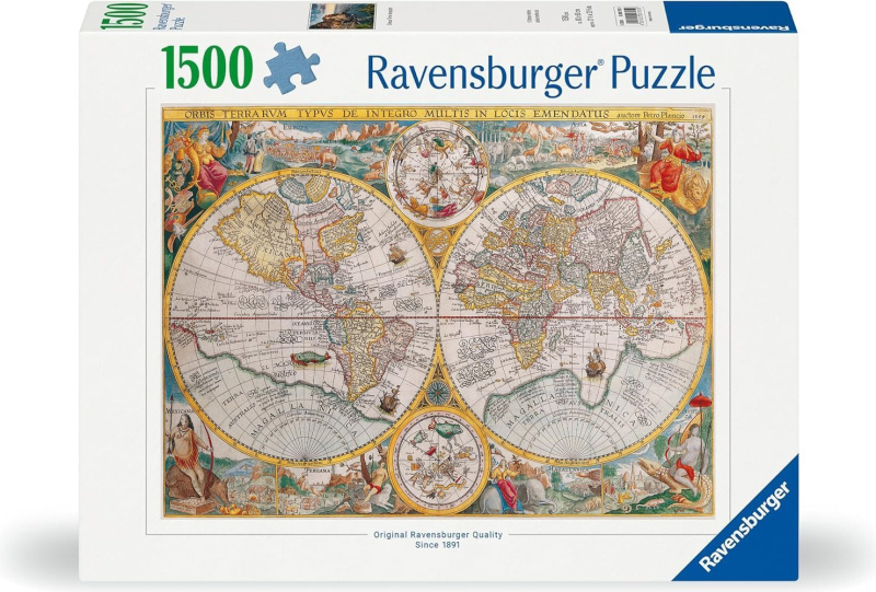 Puzzle historická mapa světa 1500 dílků