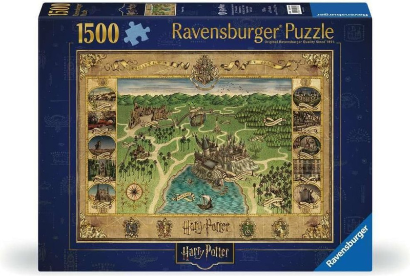 RAVENSBURGER Puzzle Mapa Bradavic 1500 dílků