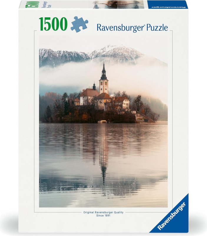 Puzzle Ravensburger 1500 dílků Ostrov přání Bled, Slovinsko
