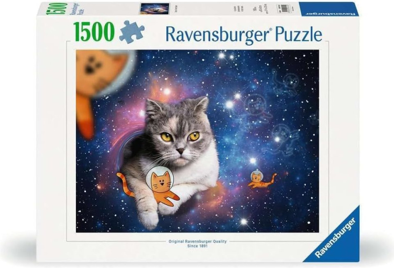 Puzzle Kočka ve vesmíru 1500 dílků