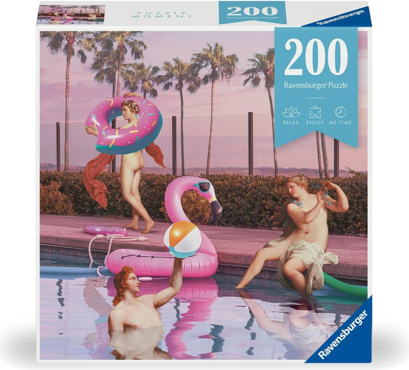 RAVENSBURGER Puzzle Moment: Party u bazénu 200 dílků