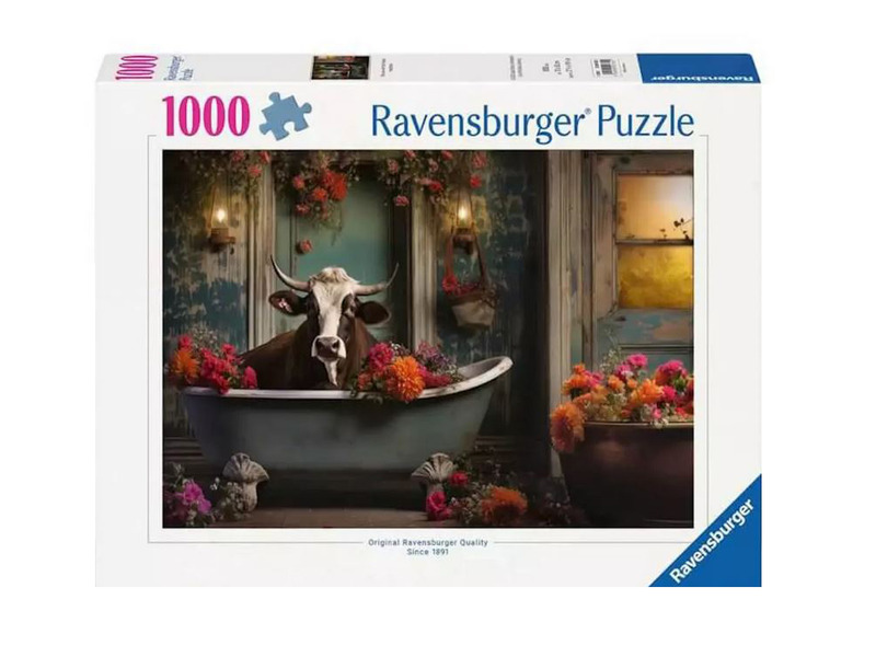 RAVENSBURGER Kráva ve vaně 1000 dílků