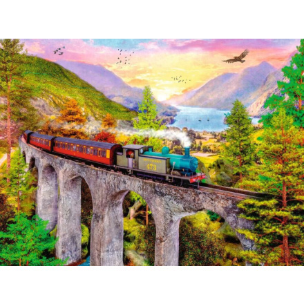 RAVENSBURGER Podzimní jízda vlakem 1500 dílků