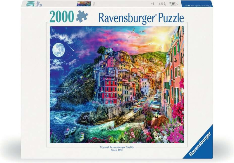 RAVENSBURGER Barevné Cinque Terre 2000 dílků
