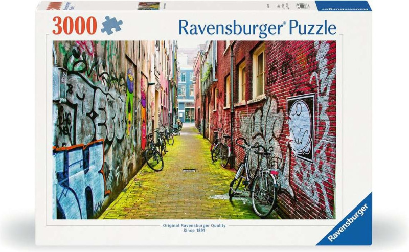 RAVENSBURGER Street Art v Amsterdamu 3000 dílků