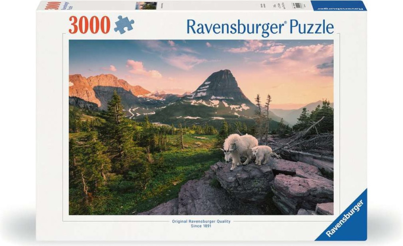 RAVENSBURGER Alpská koza s mládětem 3000 dílků