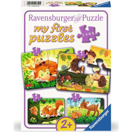 Moje první puzzle lesní zvířátka 4v1