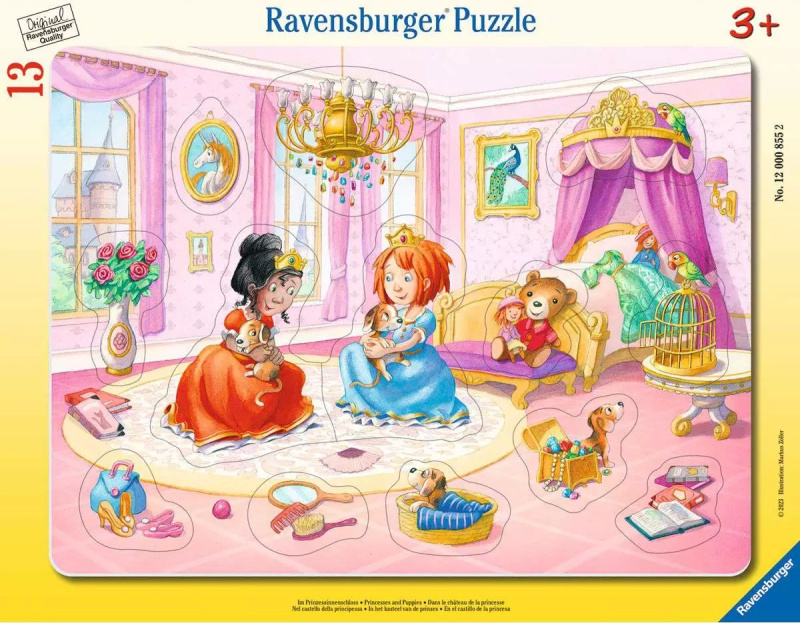 Ravensburger puzzle Princezny si hrají 13 dílků