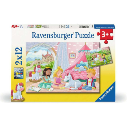 RAVENSBURGER Puzzle Královští kamarádi 2x12 dílků