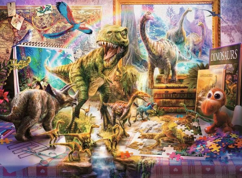 RAVENSBURGER Dinosauři ožívají XXL 100 dílků