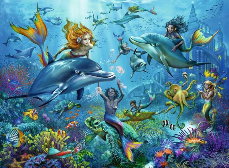 Ravensburger puzzle Podmořské dobrodružství XXL 100 dílků