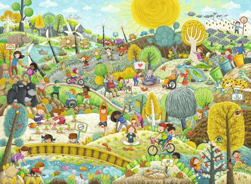 RAVENSBURGER Udržitelnost XXL 200 dílků