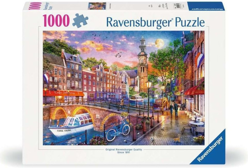 Puzzle Ravensburger 1000 dílků Amsterdam
