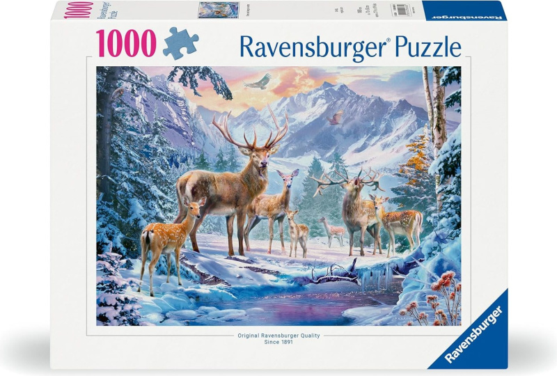Ravensburger Puzzle jeleni v zimě 1000 dílků