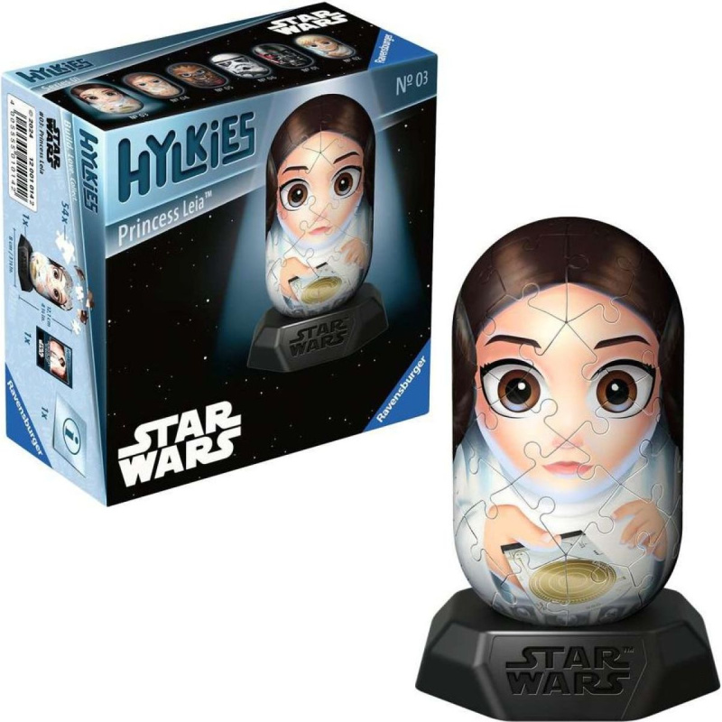 Ravensburger 3D Puzzle - Hylkies: Star Wars: Princezna Leia - 54 ks