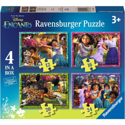 RAVENSBURGER puzzle ENCANTO 4v1 (12–24 dílků)