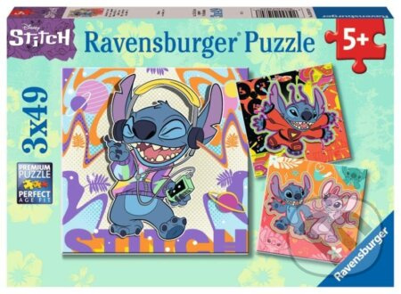 RAVENSBURGER Disney Stitch 3x49 dílků