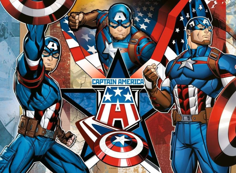 Ravensburger Marvel Kapitán Amerika 100 dílků