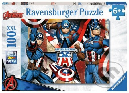 Ravensburger Marvel Kapitán Amerika 100 dílků