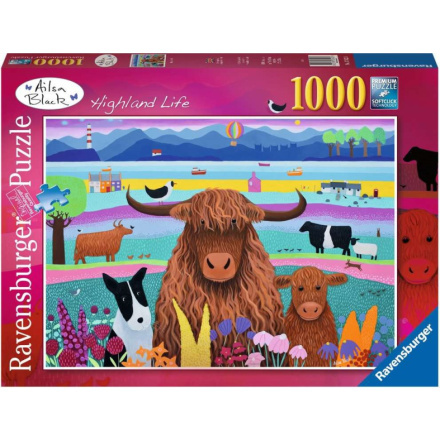 Puzzle Ravensburger 1000 dílků Život na vysočině