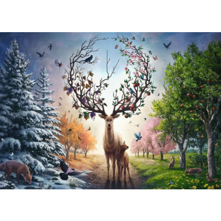 RAVENSBURGER Puzzle Magický jelen 1000 dílků