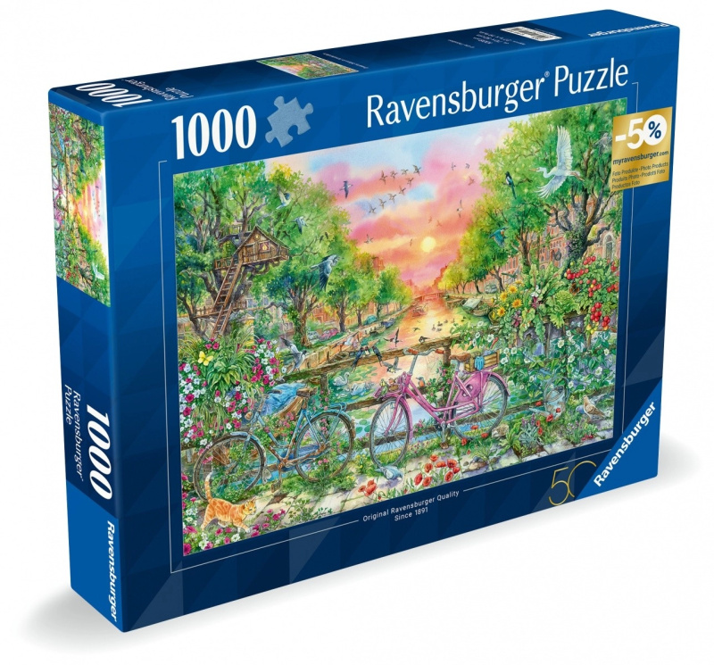 RAVENSBURGER Puzzle Kola v Amsterdamu 1000 dílků
