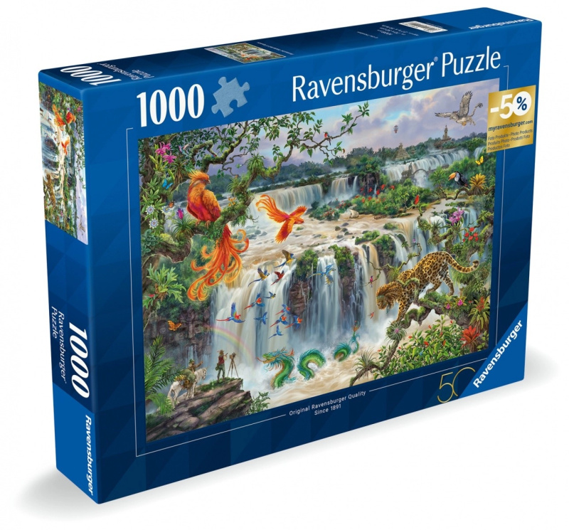 RAVENSBURGER Puzzle Fantastické vodopády Iguaçu 1000 dílků