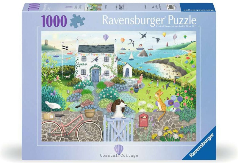 Puzzle Ravensburger 1000 dílků Chata na pobřeží
