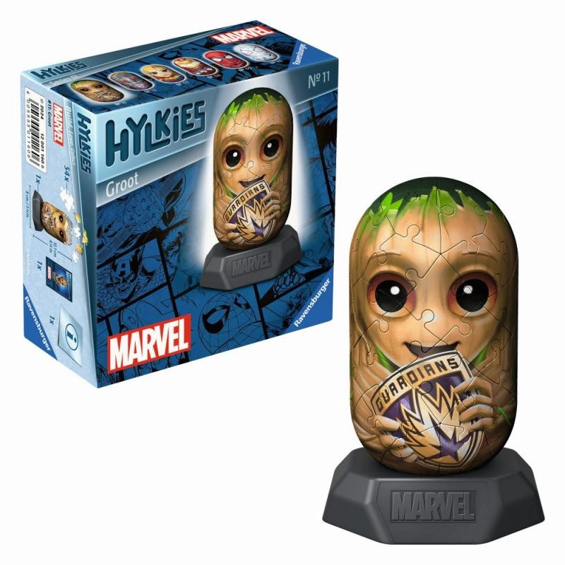 Ravensburger 3D Puzzle Hylkies: Marvel: Groot 54 ks