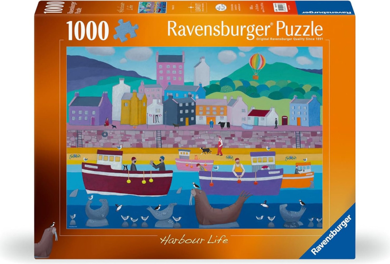 Puzzle Ravensburger 1000 dílků Život v přístavu