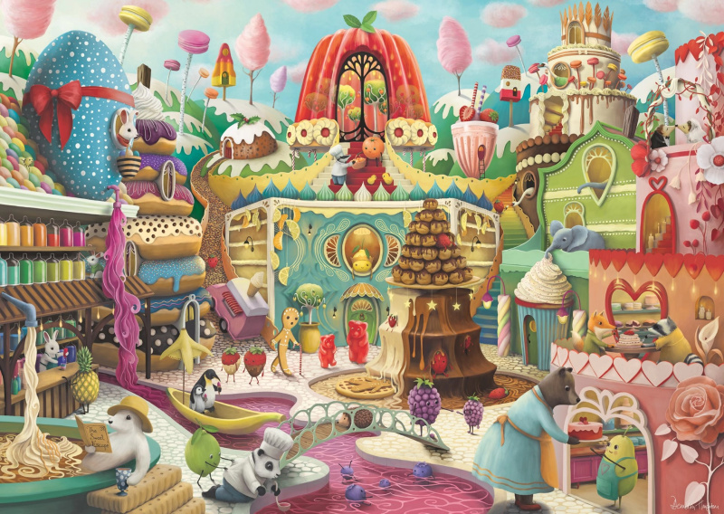 Puzzle Sladká ulice 1000 dílků Ravensburger