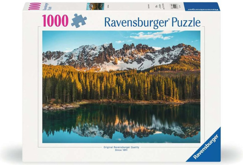 Puzzle Ravensburger 1000 dílků Jezero Karersee, Itálie