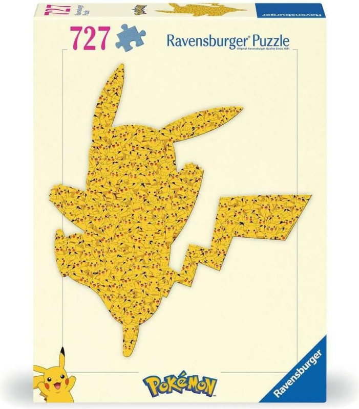RAVENSBURGER Tvarové puzzle Pokémon Pikachu 727 dílků
