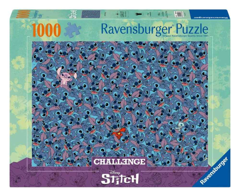 RAVENSBURGER Puzzle Challenge: Disney, Stitch 1000 dílků